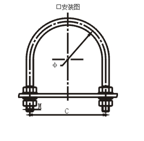 电缆固定U型螺栓